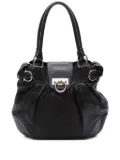 Ferragamo Pre-Owned 2000-2010s Gancini leather handbag - Black