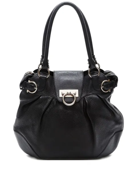 Ferragamo Pre-Owned 2000-2010s Gancini leather handbag