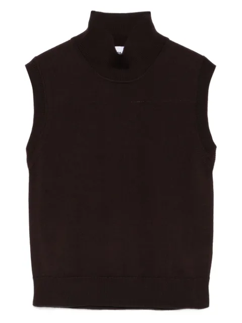 ALPHA STUDIO high-neck sleeveless top