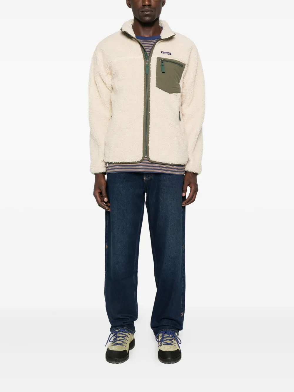 Patagonia Retro-S fleece zip-up jacket Beige