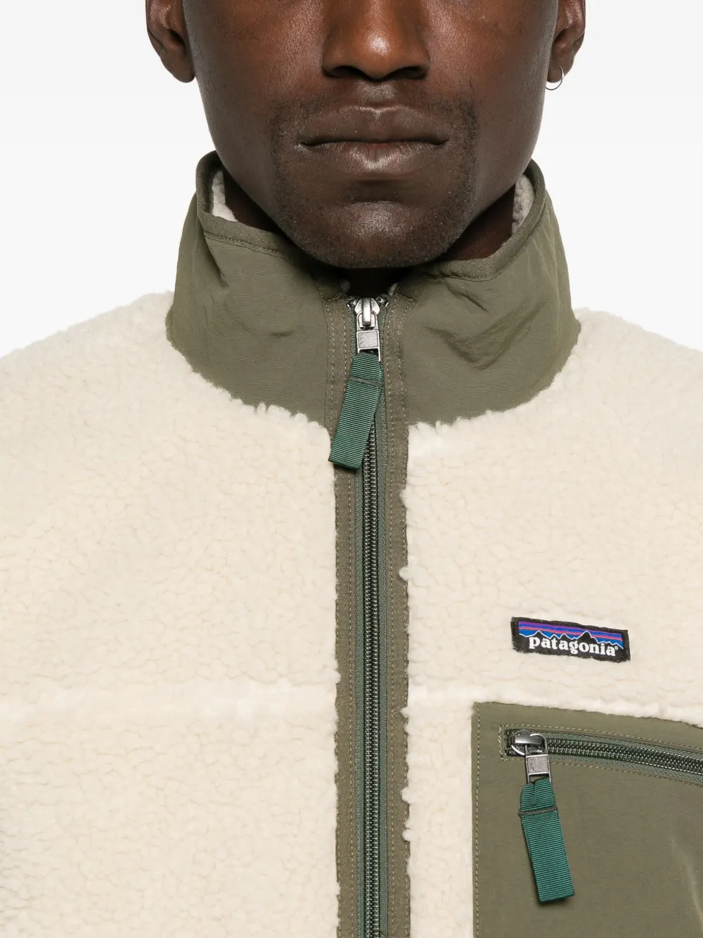 Patagonia Retro-S fleece zip-up jacket Beige