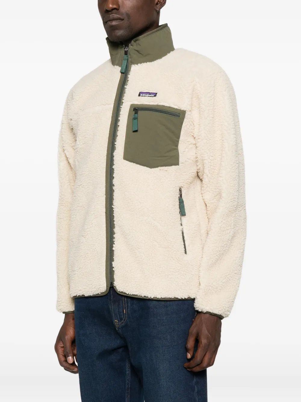 Patagonia Retro-S fleece zip-up jacket Beige