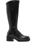NERO GIARDINI 50mm zip-detail block-heel boots - Black