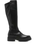 NERO GIARDINI 40mm leather zip-detail boots - Black