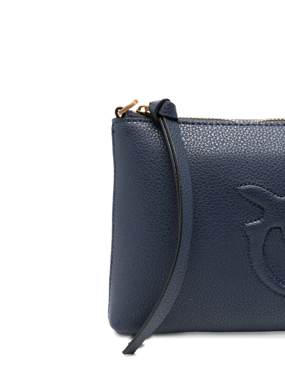 PINKO Mini-crossbodytas met logo-reliëf Blauw