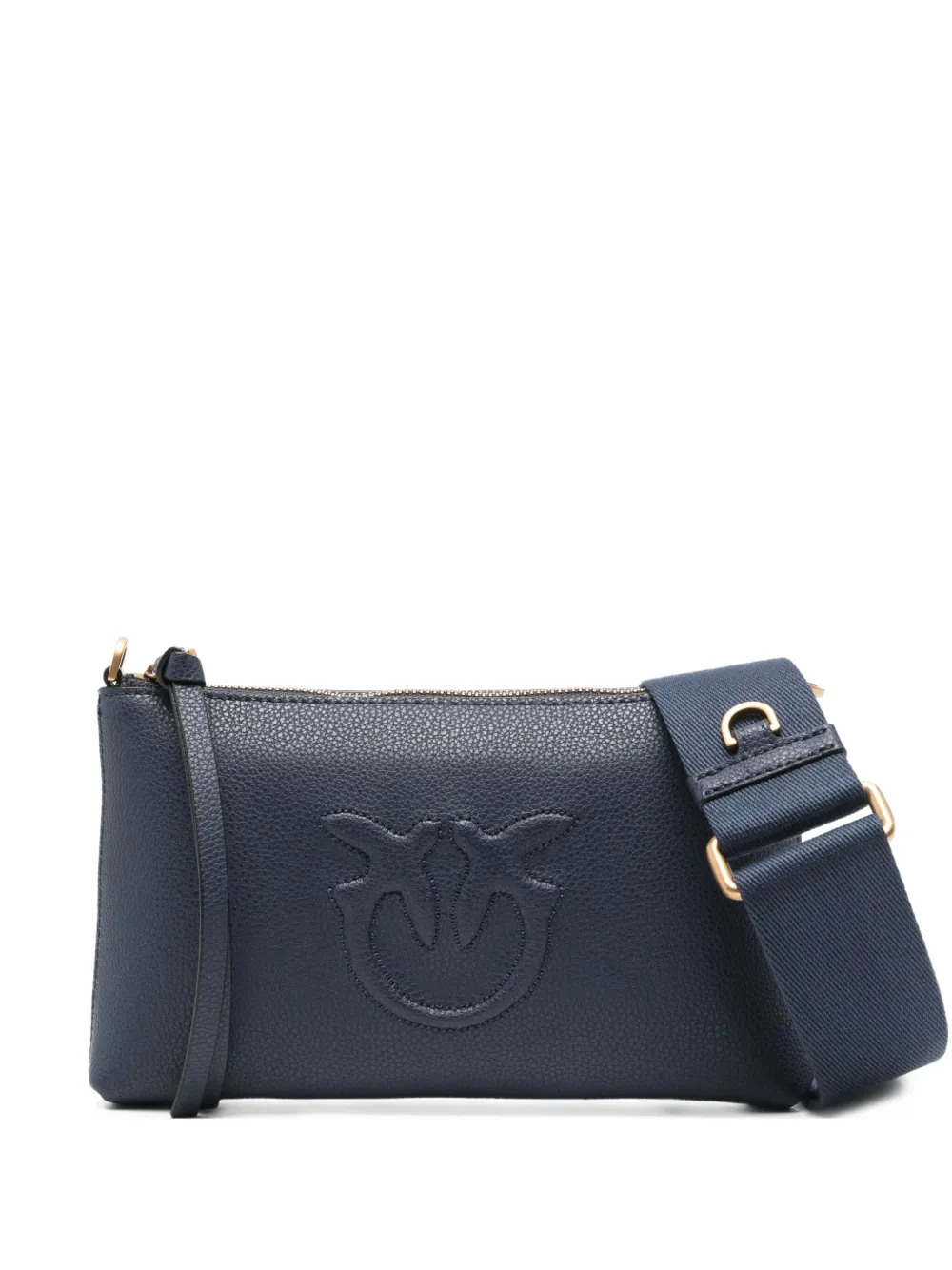 PINKO Mini-crossbodytas met logo-reliëf Blauw