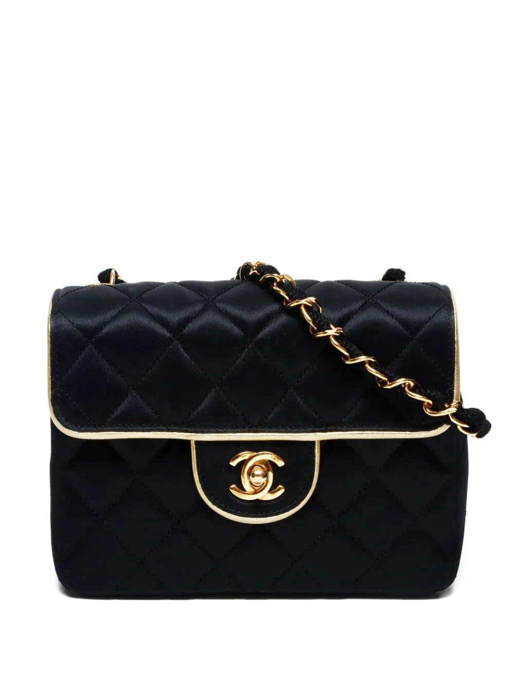 CHANEL Pre-Owned 1989-1991 クラシック フラップ ショルダーバッグ ミニ - ブラック CHANEL Pre-Owned 1989-1991 クラシック フラップ ショルダーバッグ ミニ - ブラック