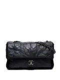 CHANEL Pre-Owned 2013-2014 Chic Knit Flap shoulder bag - Black