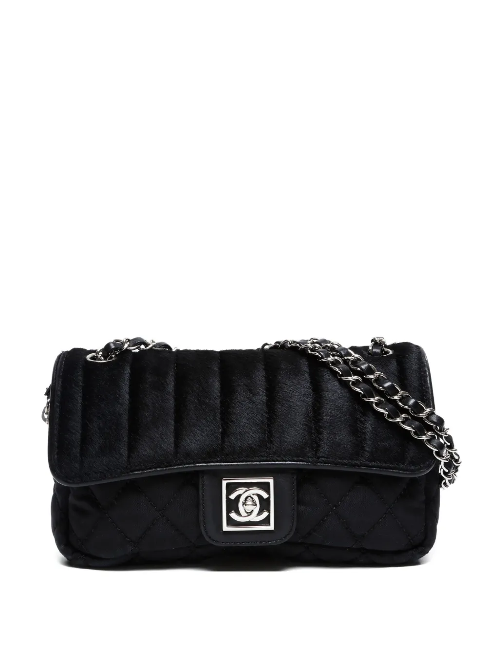CHANEL Pre-Owned 2005-2006 キルティング ショルダーバッグ - ブラック CHANEL Pre-Owned 2005-2006 キルティング ショルダーバッグ - ブラック