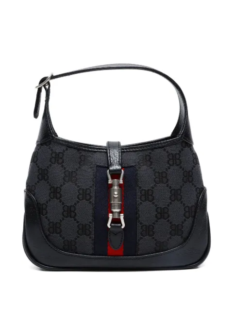 Balenciaga Pre-Owned x Gucci 2016 mini Jackie logo-pattern shoulder bag