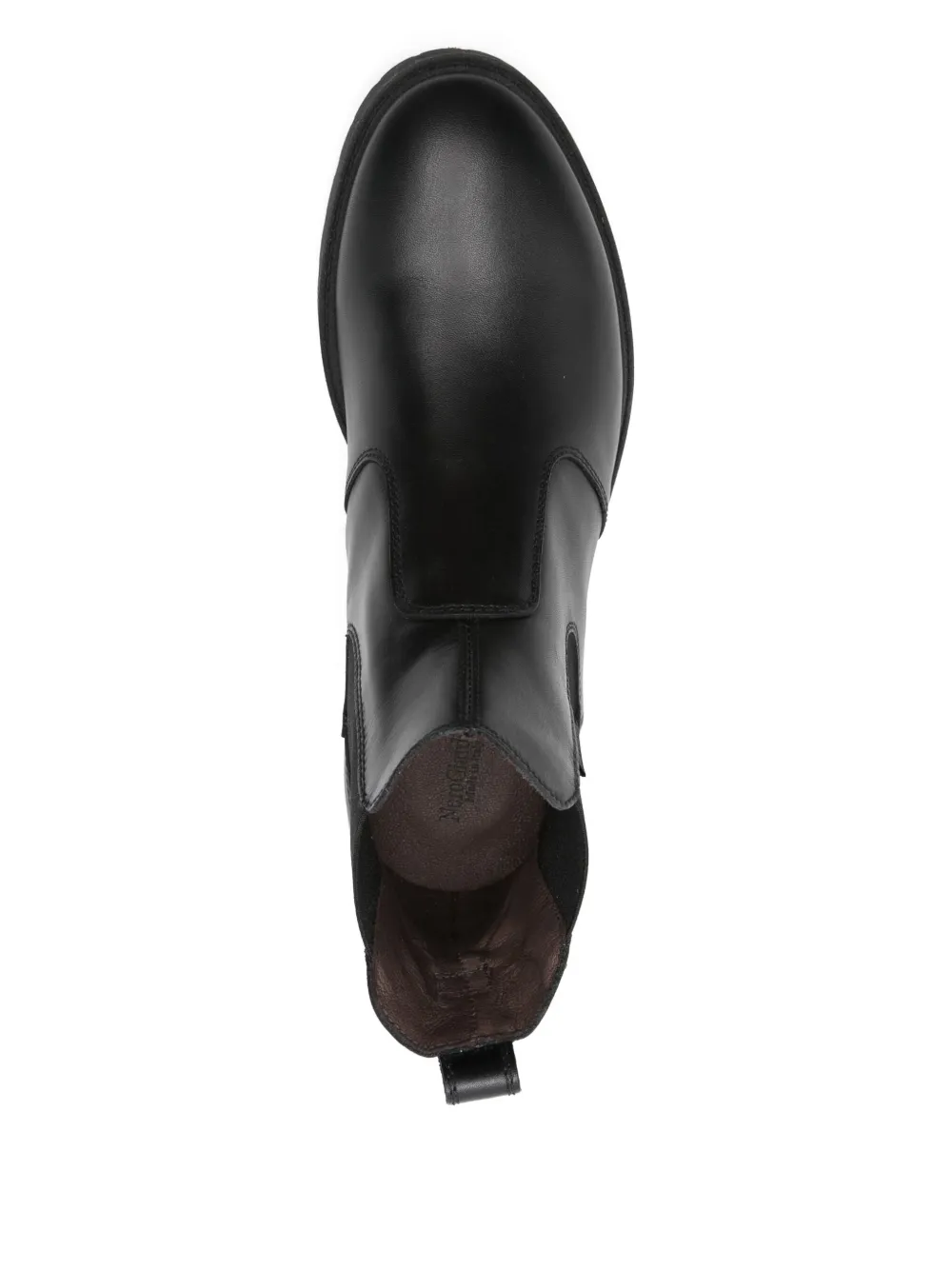 Nero Giardini Elastic-panelled Leather Boots In Black