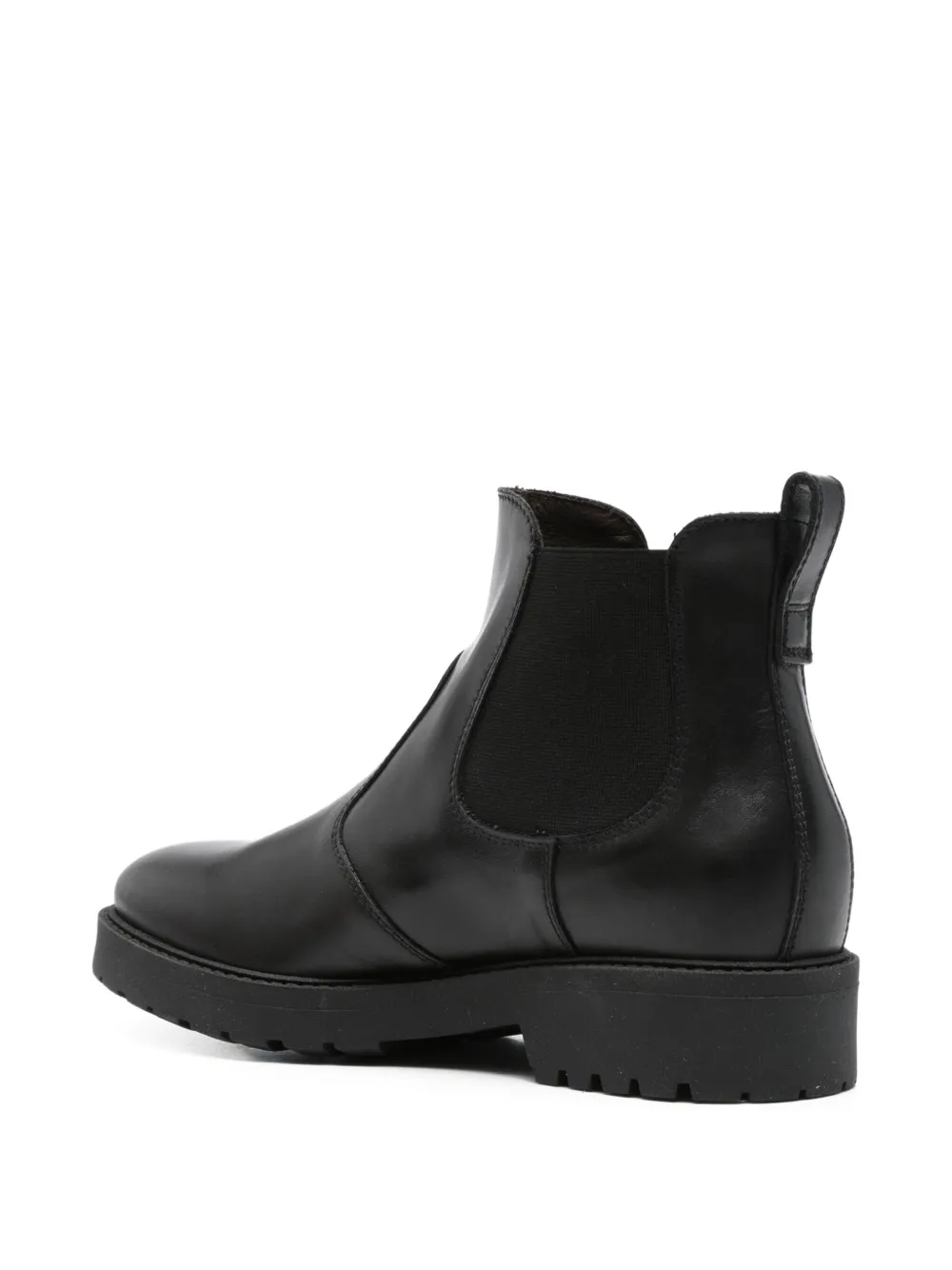 Nero Giardini Elastic-panelled Leather Boots In Black