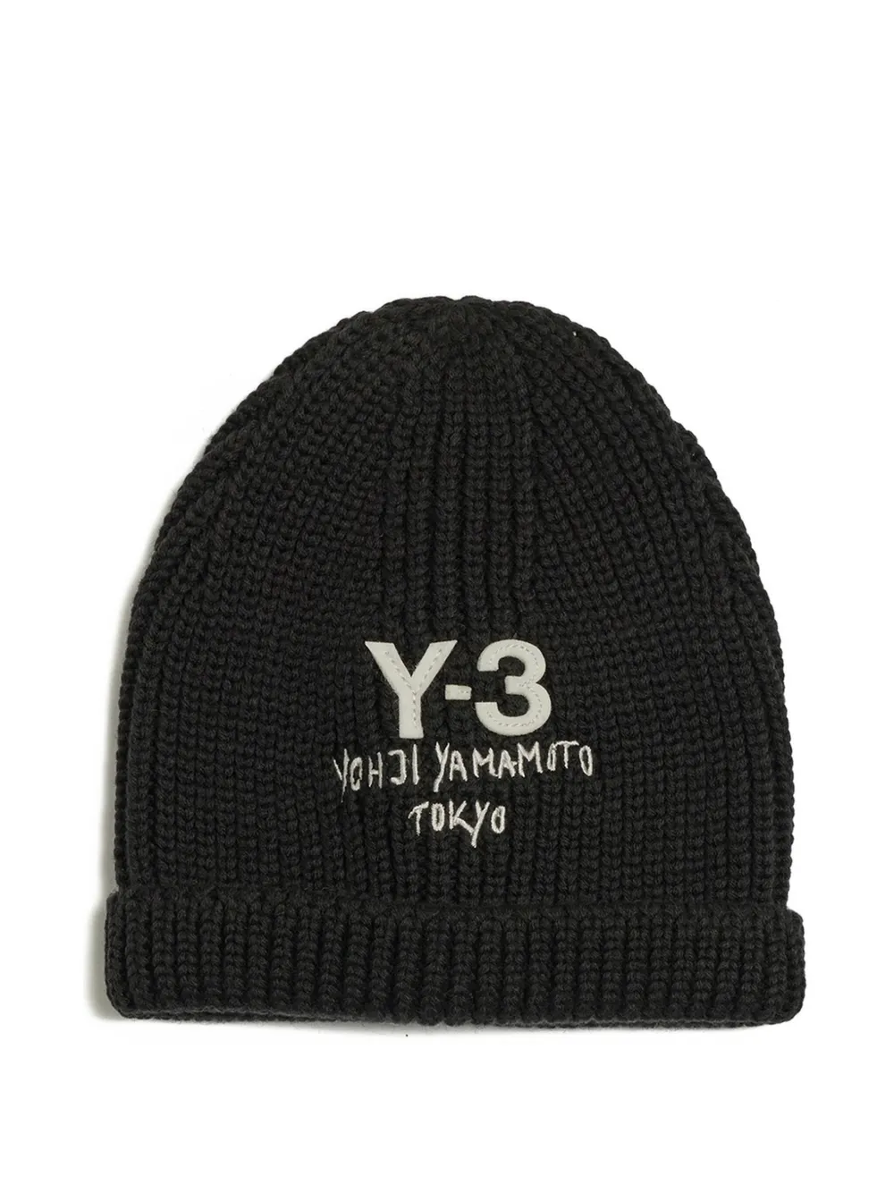 Y-3 knit beanie | Black | Image 1