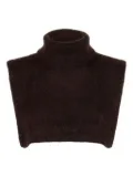 Moncler turtleneck cropped top - Brown