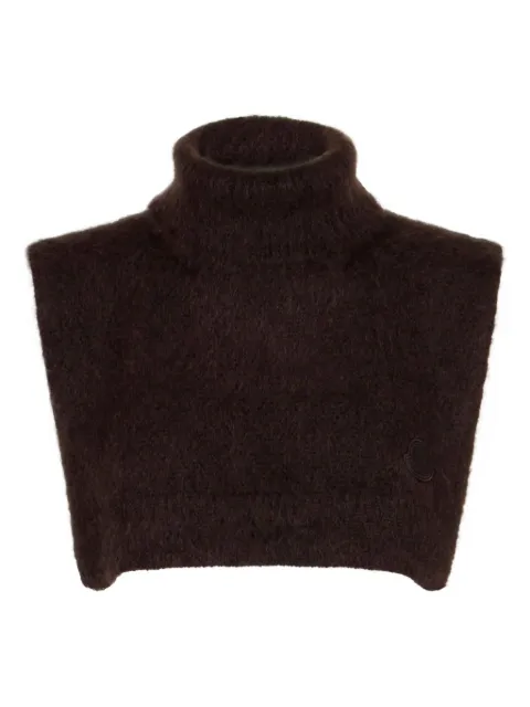 Moncler top corto con cuello de tortuga