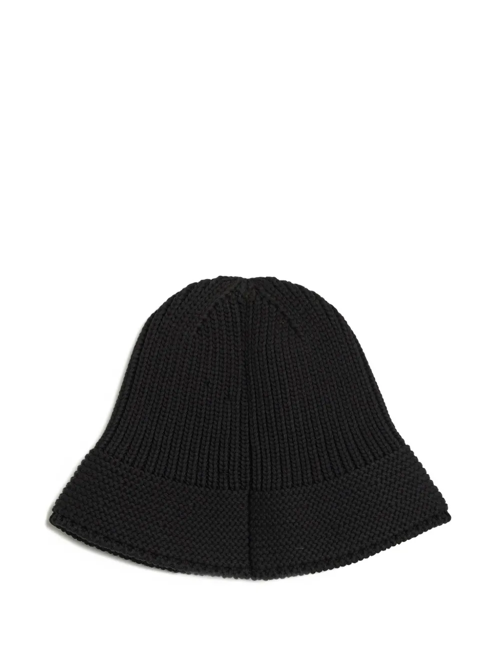 Y-3 knit embroidered bucket hat - Zwart