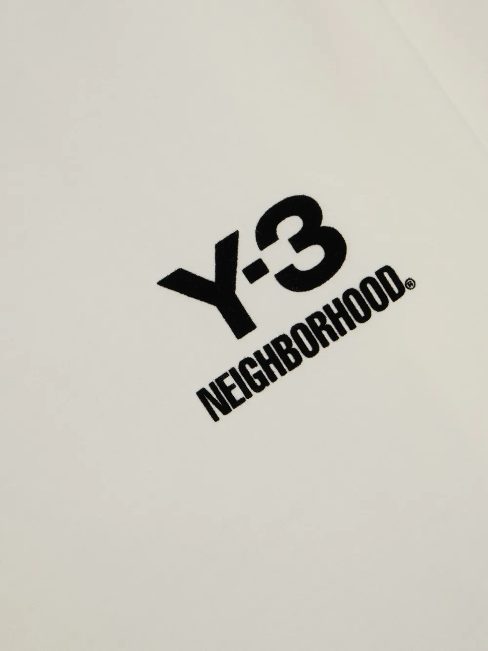 Y-3 x Neighborhood T-shirt met logoprint en lange mouwen Beige