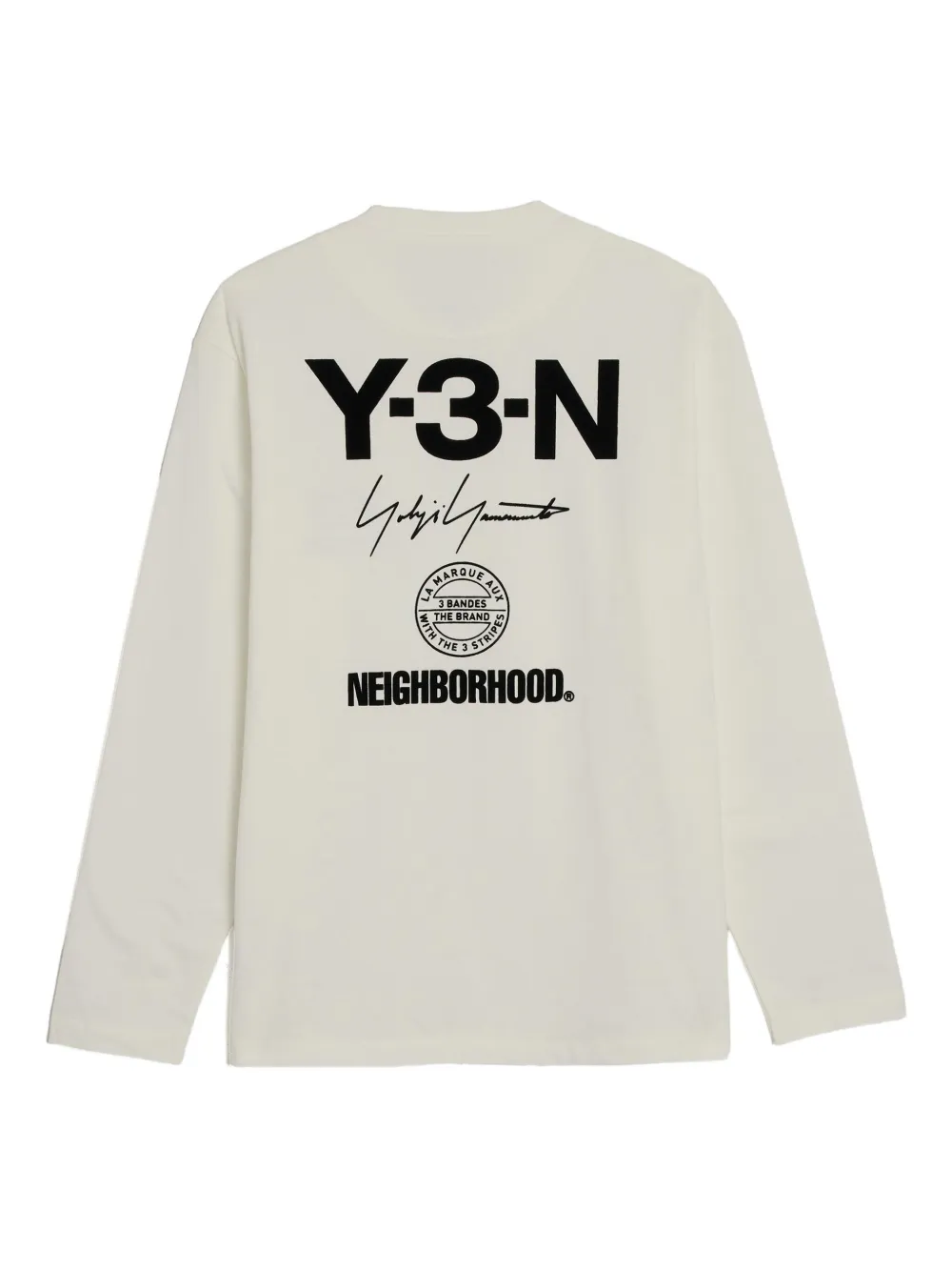 Y-3 playera manga larga con logo estampado en colaboración con Neighborhood | Playeras | Image 2