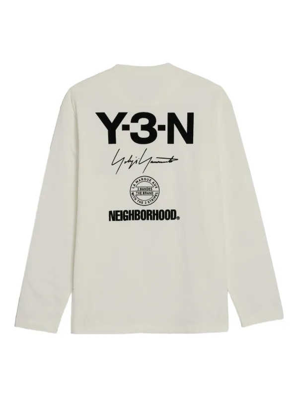 Y-3-N NEIGHBORHOOD ロンT Y-3 x Neighborhood ロングTシャツ | ニュートラル | FARFETCH JP