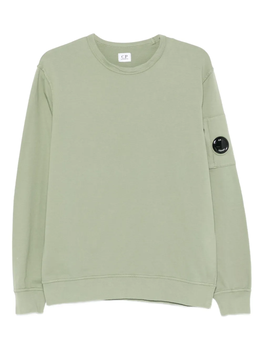 C.P. Company Katoenen sweater met Lens-zak Groen