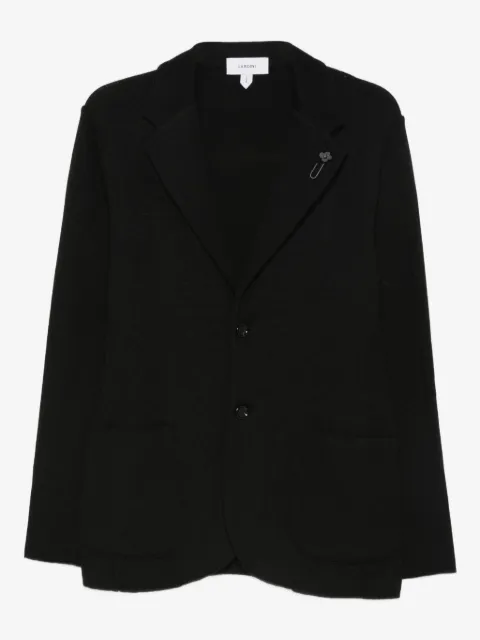 Lardini blazer de lana con bolsillo de parche