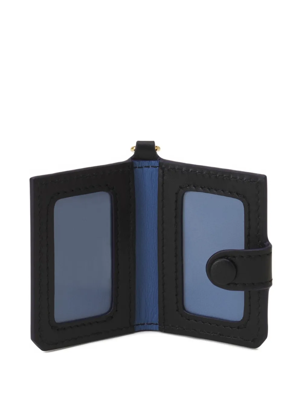 Lanvin Leren pasjeshouder met sleutelhanger Zwart