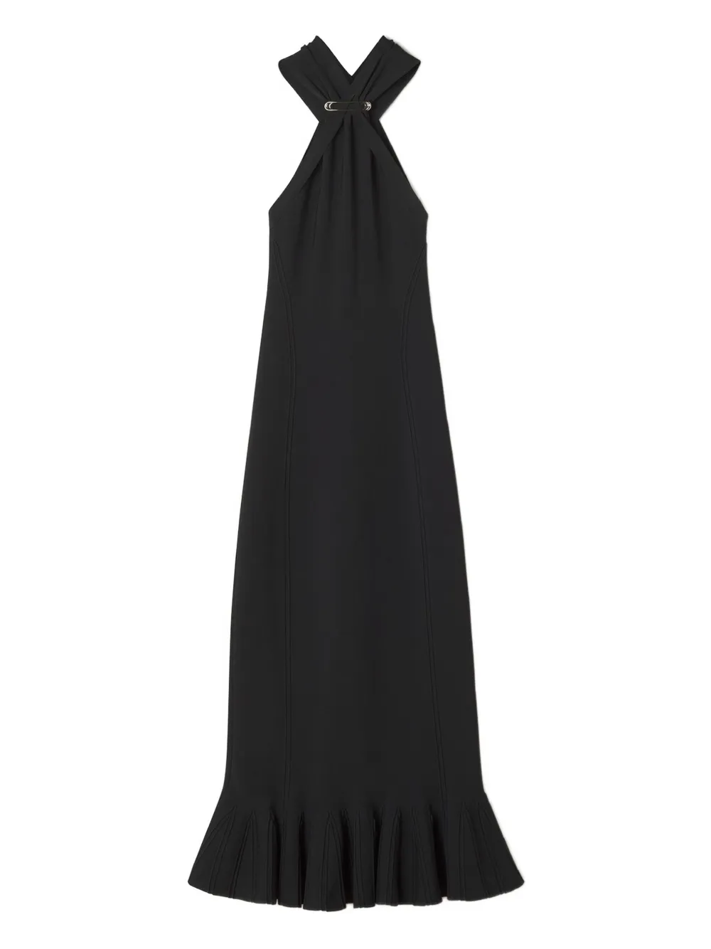 Lanvin Midi-jurk met halternek Zwart