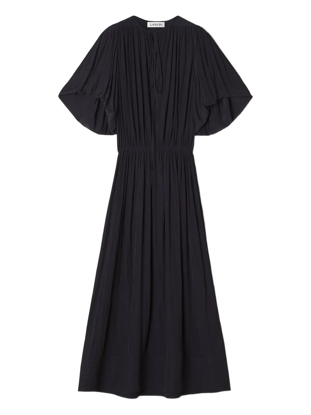 Lanvin Midi Dress In Charmeuse In Gray