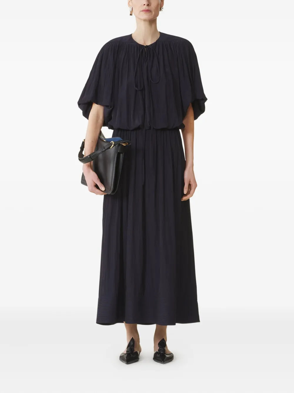 Lanvin Geplooide maxi-jurk - Zwart