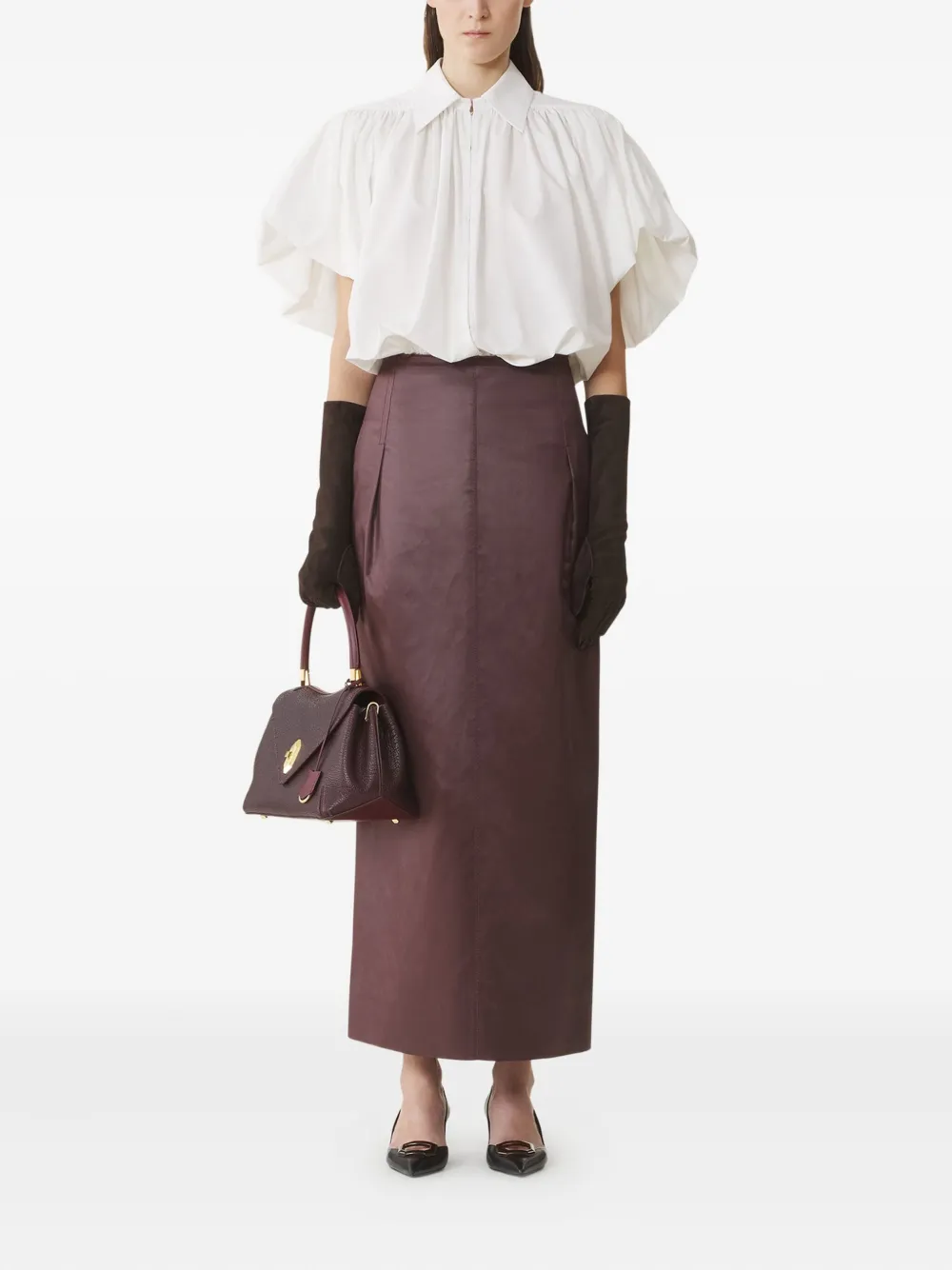 Lanvin Blouse met pofmouwen - Wit