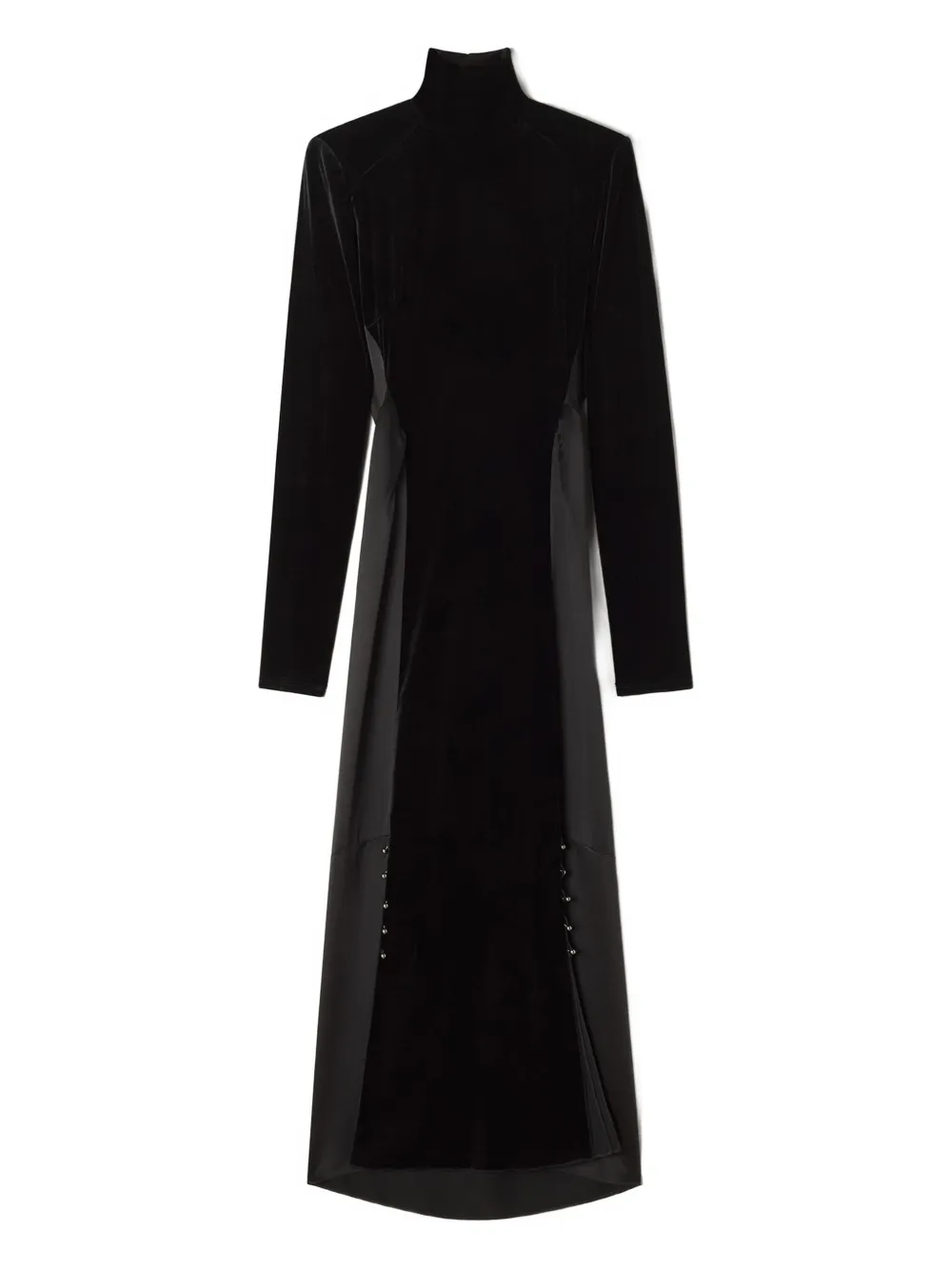 Lanvin velvet high-neck midi dress | Black | Image 1