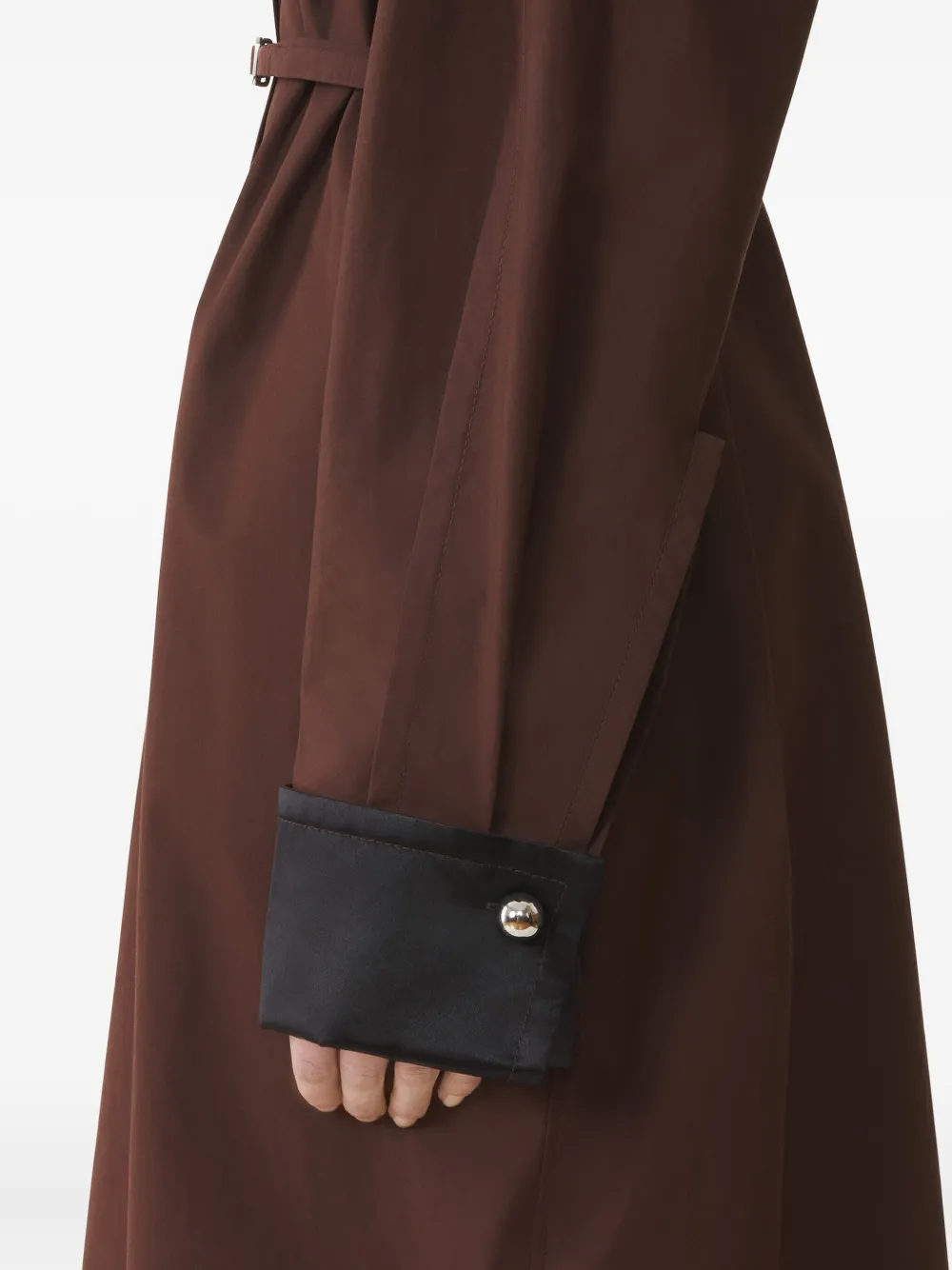 Lanvin Belted Midi Dress In Brown