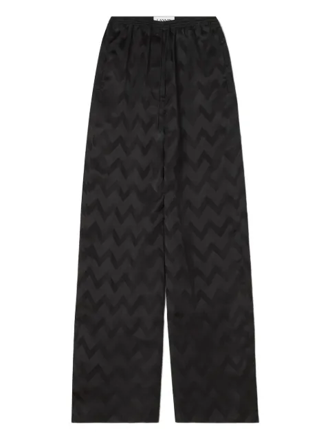 Lanvin chevron-pattern drawstring trousers