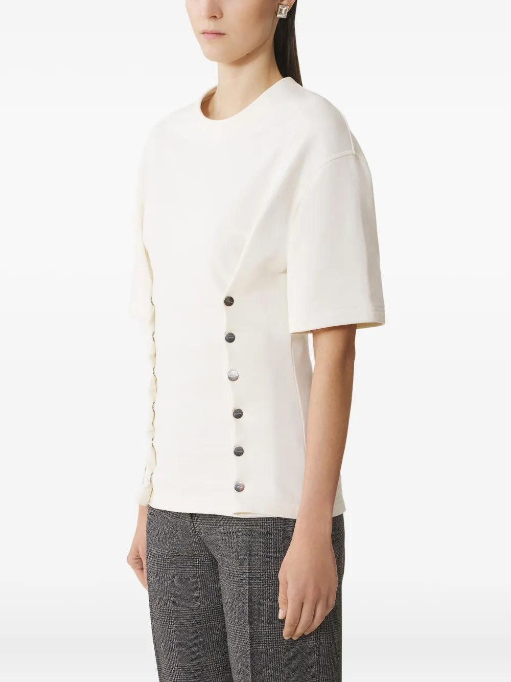 Lanvin Top met knoopdetail Wit