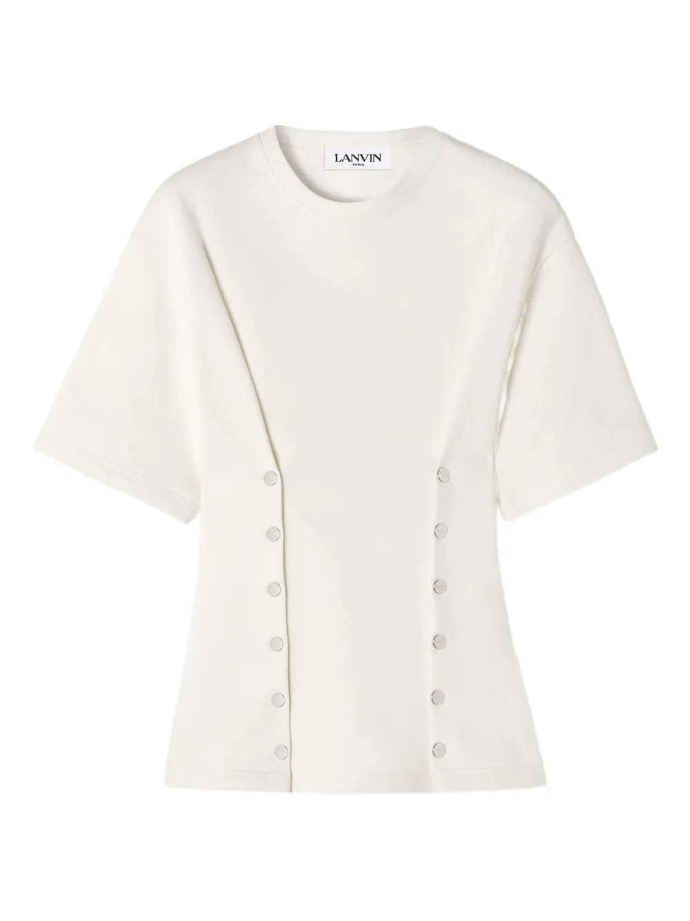 Lanvin button-detailed fitted top | White | Image 1