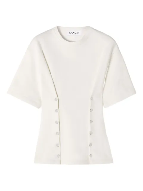 Lanvin button-detailed fitted top