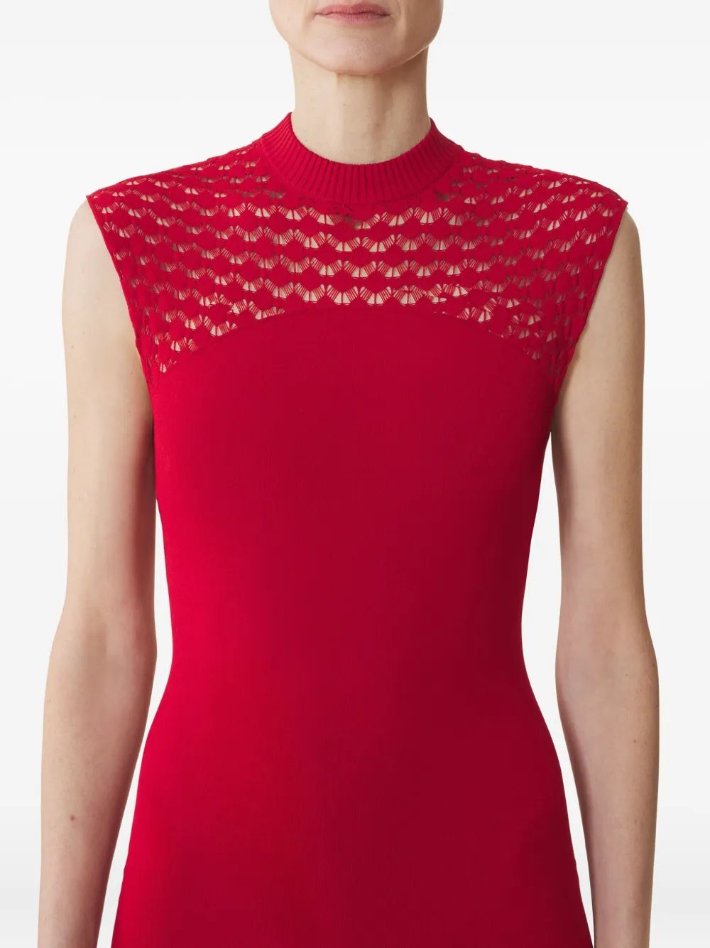 Lanvin Mouwloze maxi-jurk Rood