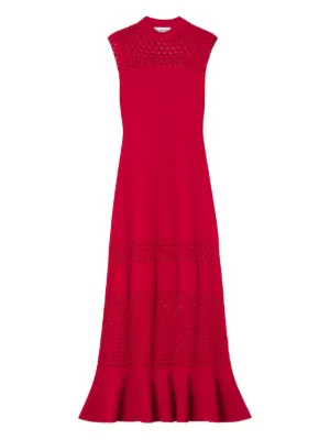 Lanvin Draped Maxi Dress | Red | FARFETCH