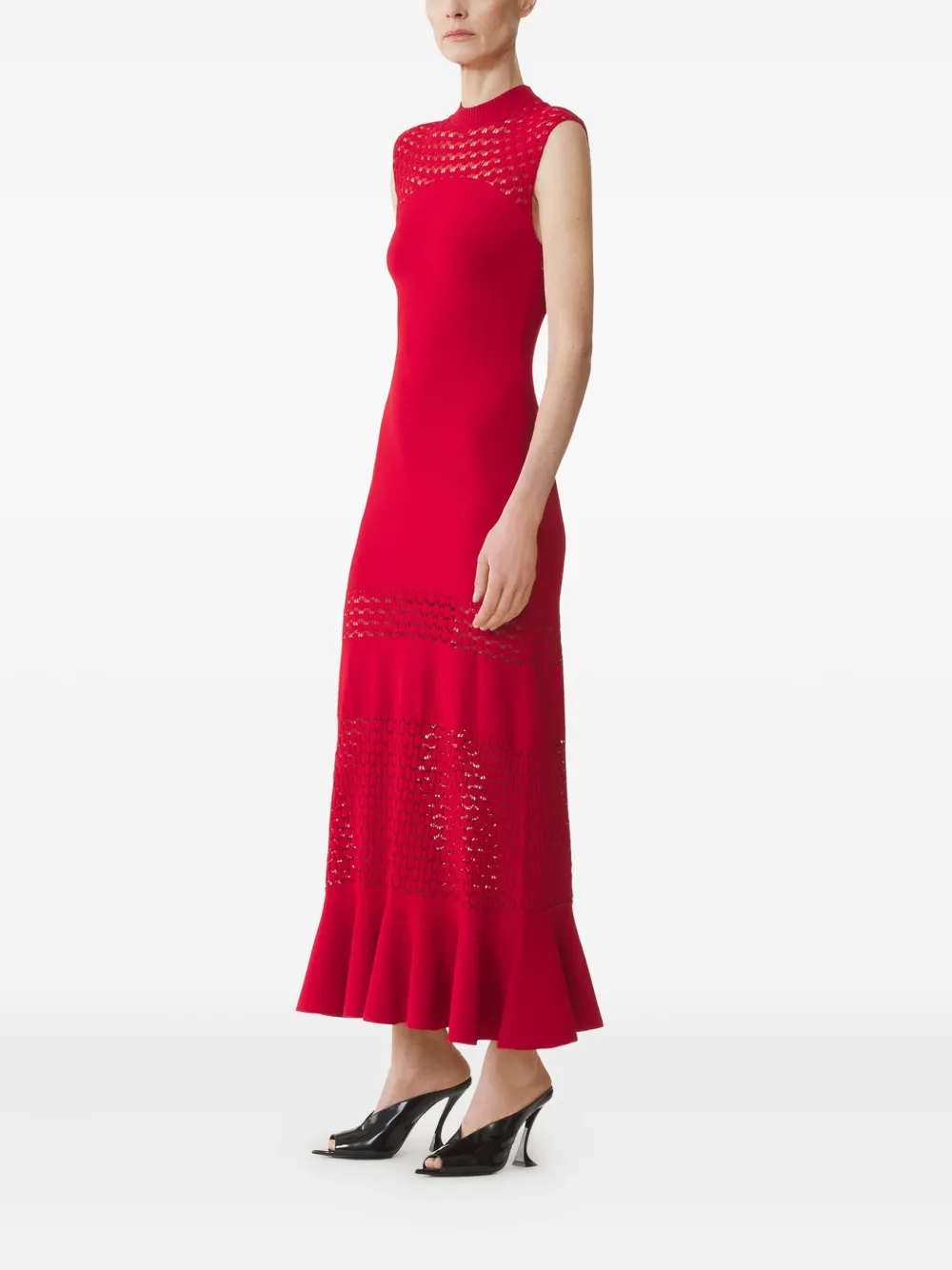 Lanvin Mouwloze maxi-jurk Rood