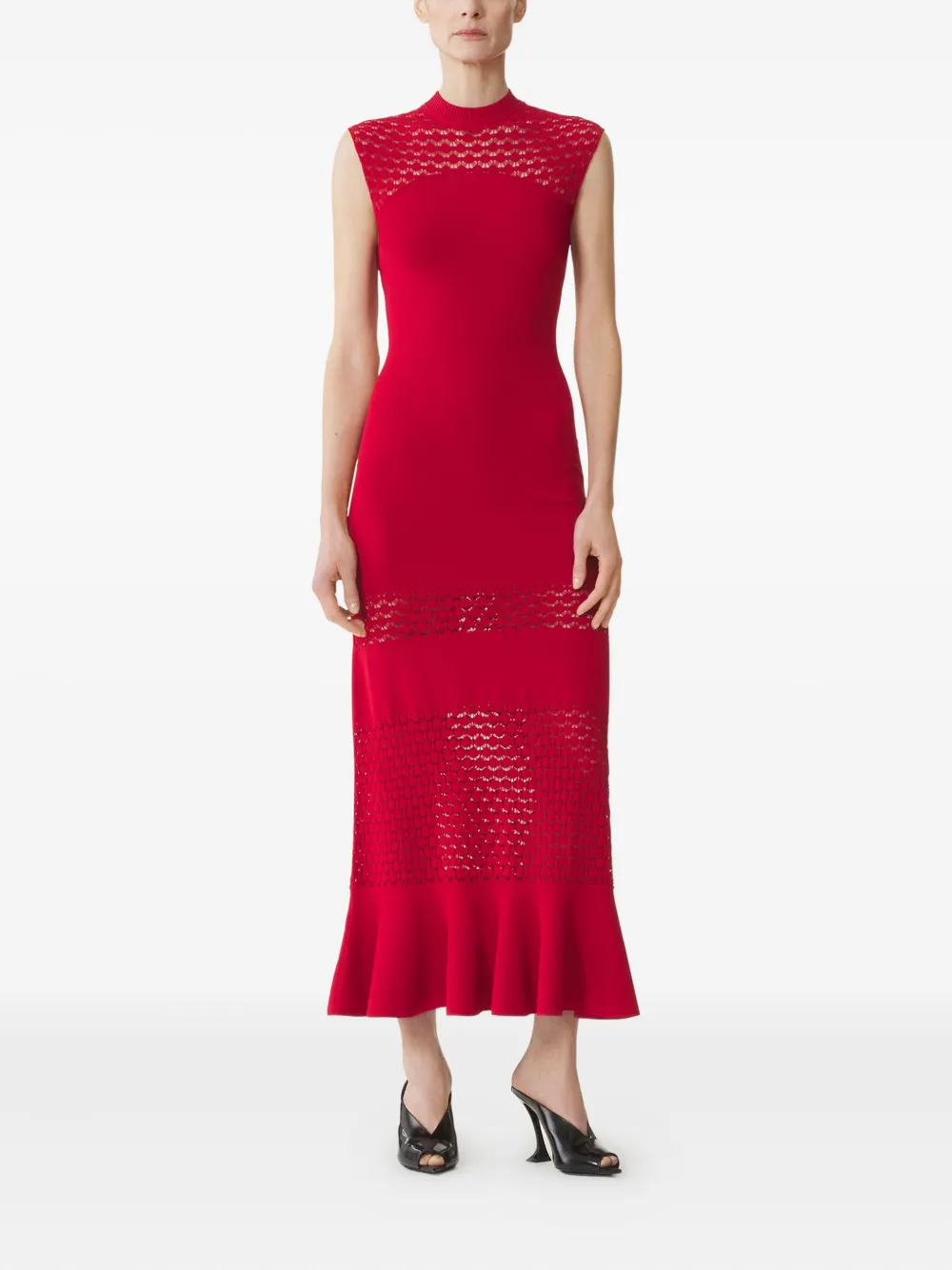 Lanvin Mouwloze maxi-jurk Rood