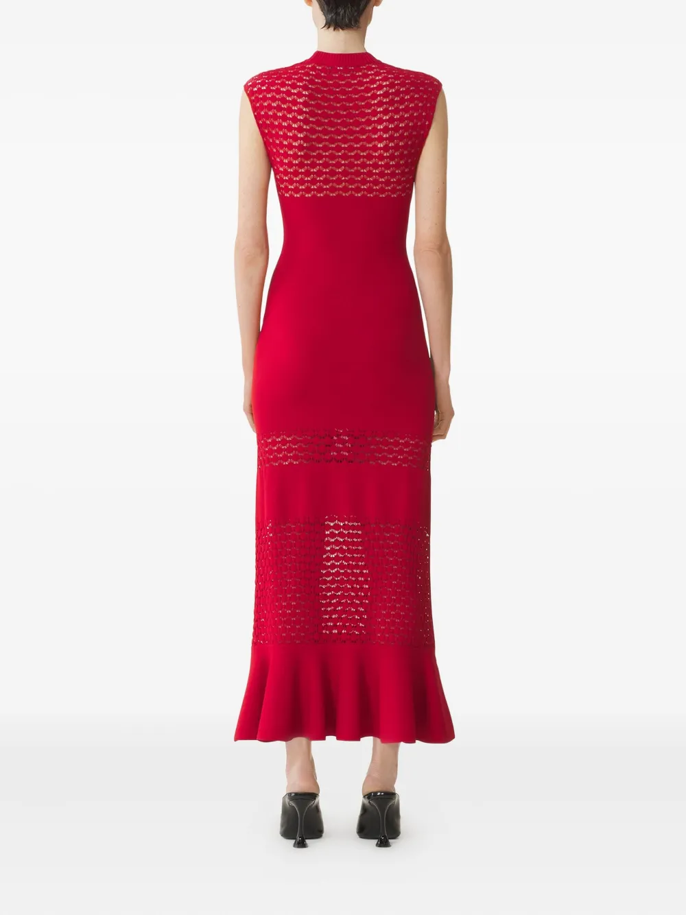 Lanvin Mouwloze maxi-jurk Rood