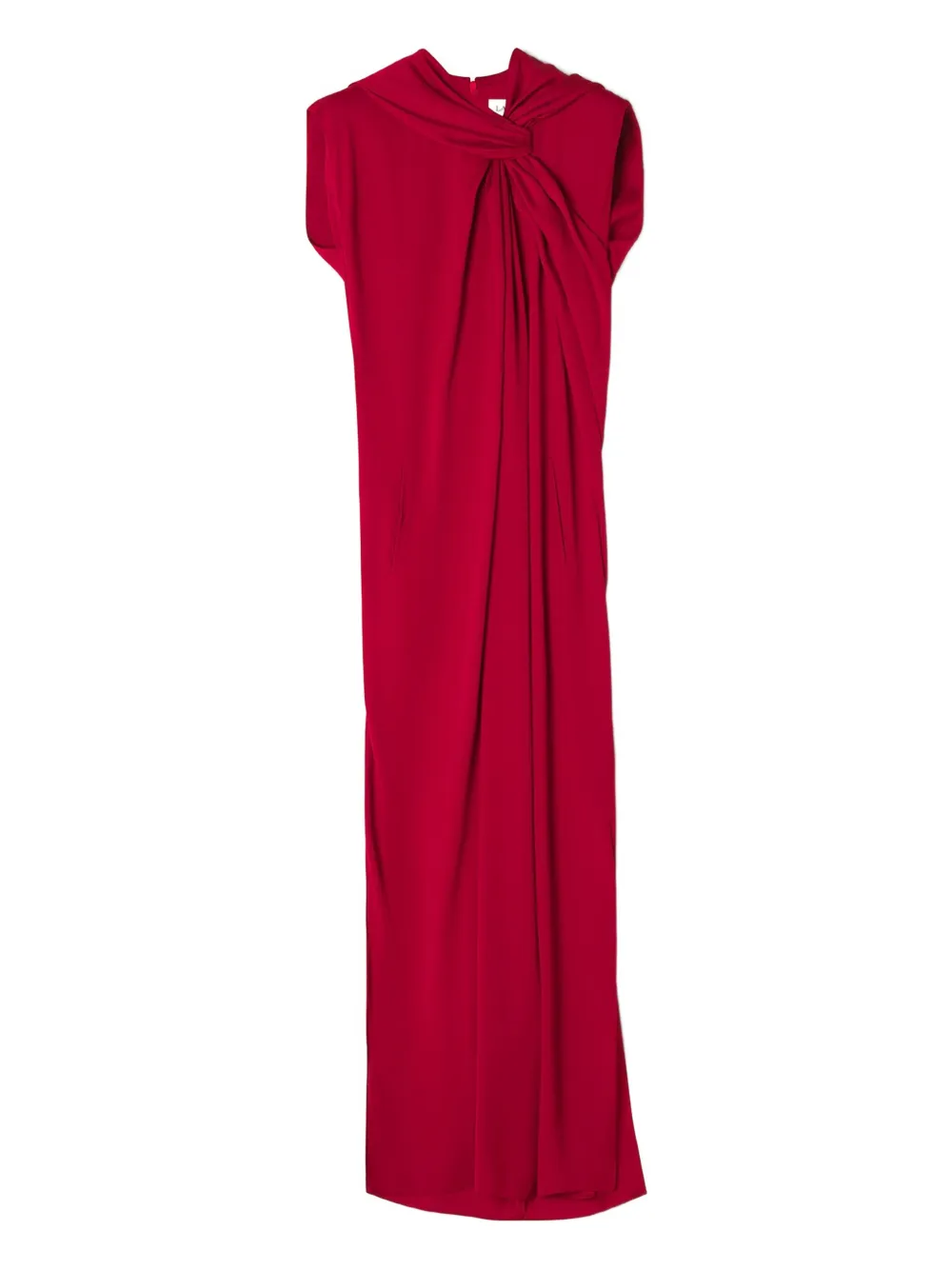 Lanvin Gedrapeerde maxi-jurk Rood