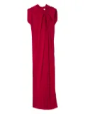 Lanvin draped maxi dress - Red