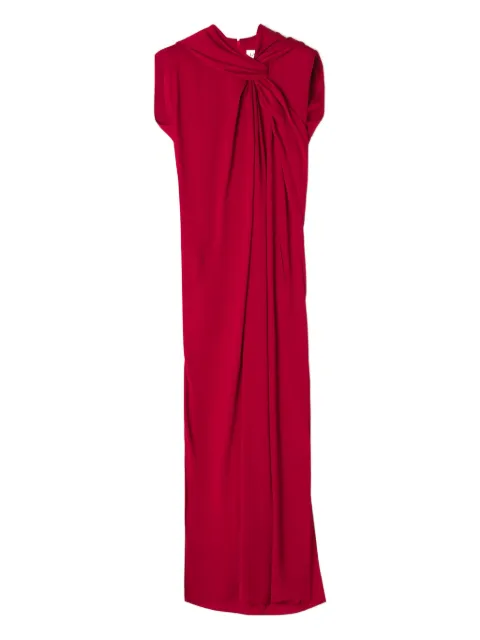 Lanvin vestido largo con diseño drapeado