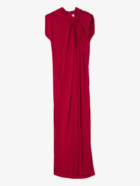 Lanvin vestido largo con diseño drapeado