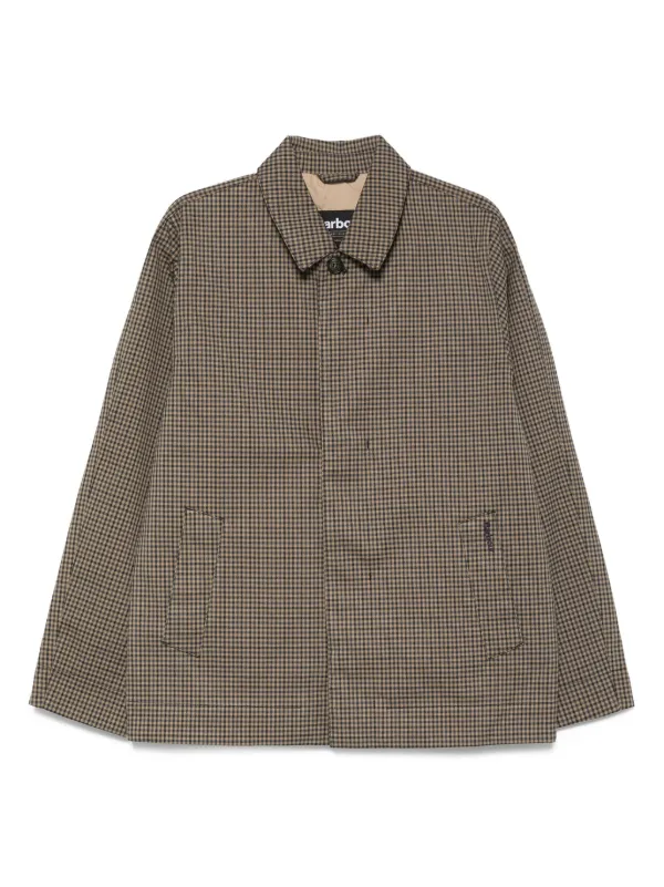 Barbour チェック シャツジャケット | ブルー | FARFETCH JP