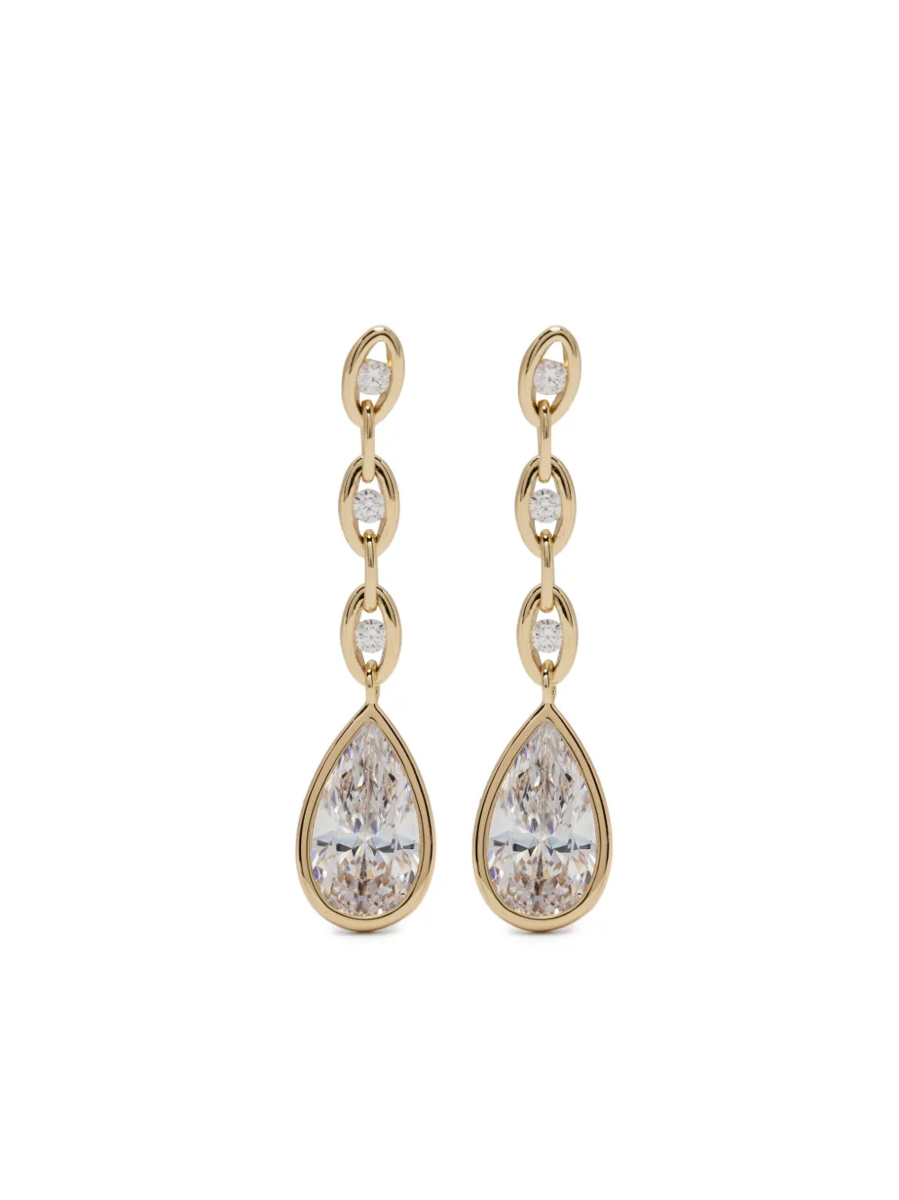 APM Monaco Éclat chain earrings | Silver | Image 1