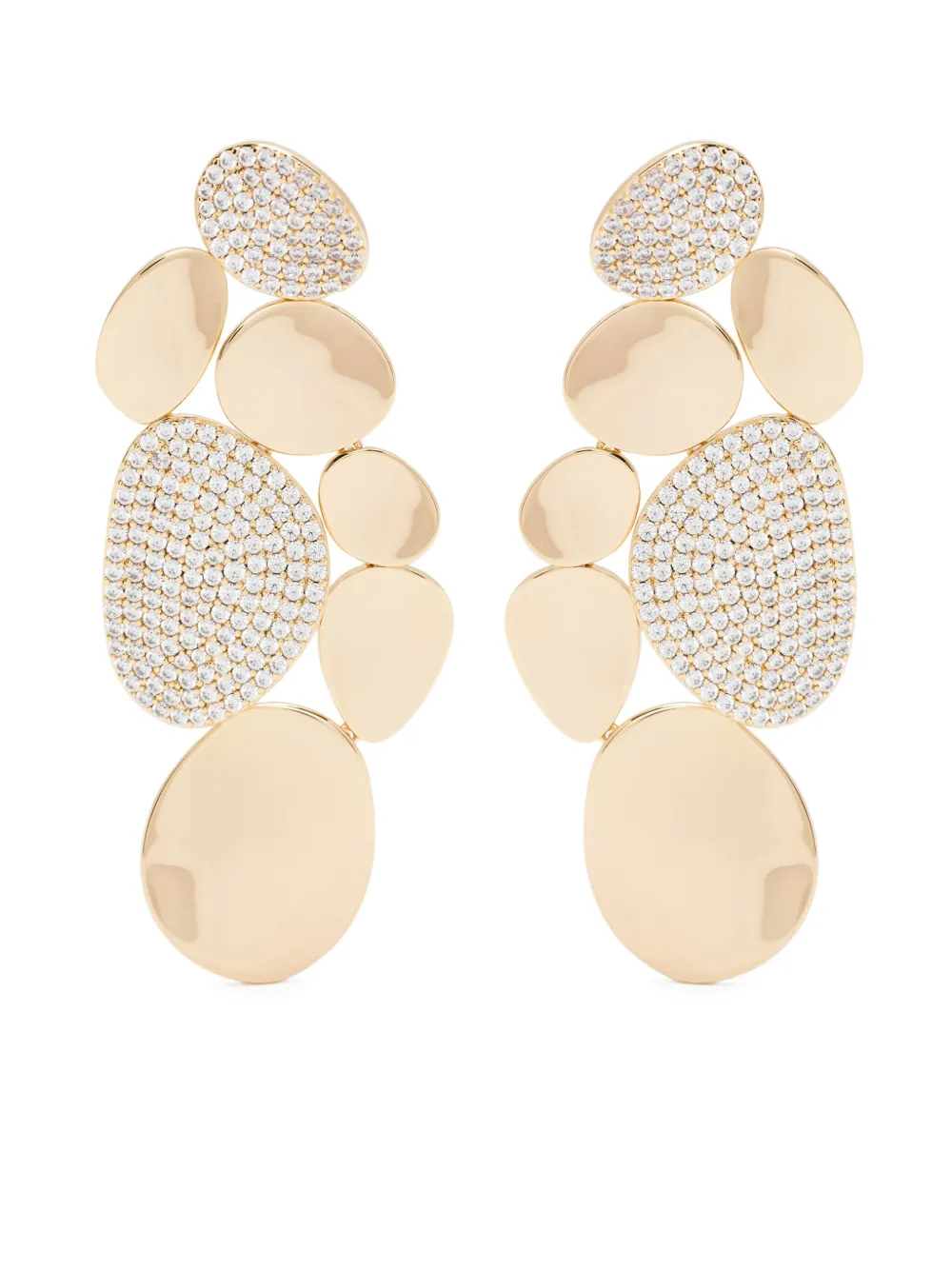 APM Monaco Statement galet earrings | Gold | Image 1