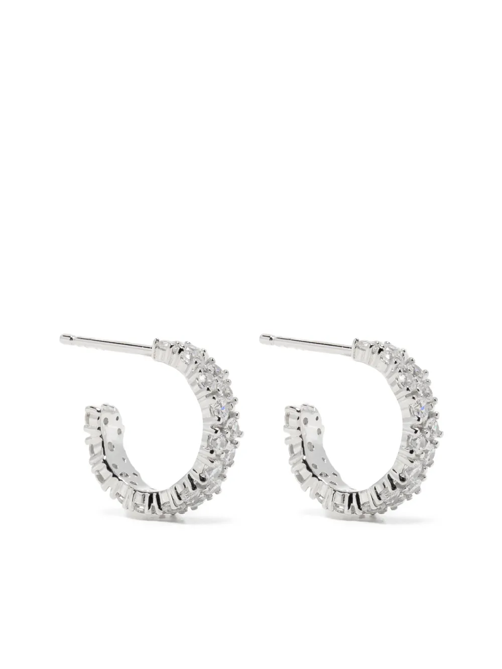 APM Monaco Drop huggie earrings | Silver | Image 1