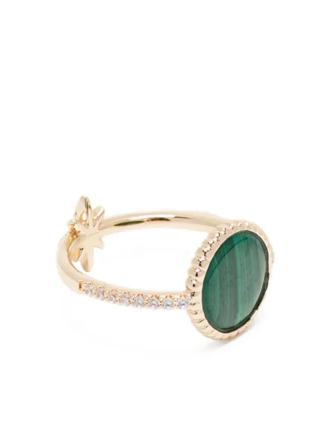 APM Monaco Malachite météorites ring